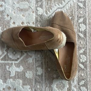 Toms Suede Wedge Shoes Espadrilles